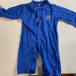 KU Jayhawks footless onesie
